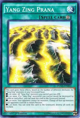 Yang Zing Prana - DUEA-EN062 - Common 1st Edition Duelist Alliance 1st Edition Singles (espanol)