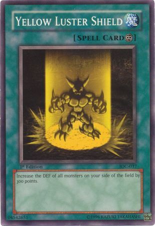 Yellow Luster Shield - IOC-037 - Common 1st Edition Invasion of Chaos [IOC] 1st Edition Singles