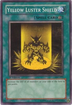 Yellow Luster Shield - IOC-037 - Common 1st Edition Invasion of Chaos [IOC] 1st Edition Singles