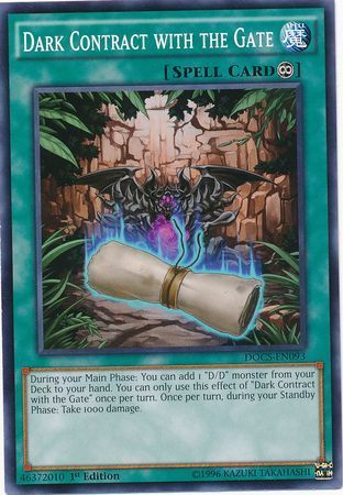 Dark Contract with the Gate - DOCS-EN093 - Common 1st Edition Dimension of Chaos 1st Edition Singles
