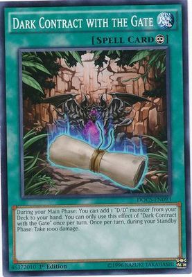 Dark Contract with the Gate - DOCS-EN093 - Common 1st Edition Dimension of Chaos 1st Edition Singles