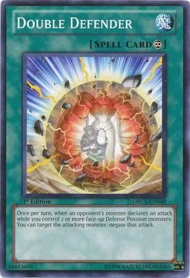 Double Defender - ORCS-EN049 - Common 1st Edition Order of Chaos 1st Edition Singles