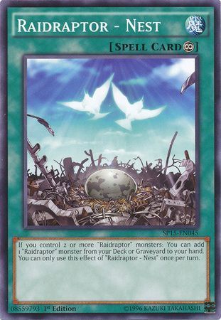 Raidraptor - Nest - SP15-EN045 - Common 1st Edition Star Pack ARC-V Singles