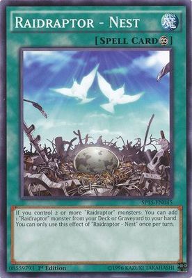 Raidraptor - Nest - SP15-EN045 - Common 1st Edition Star Pack ARC-V Singles
