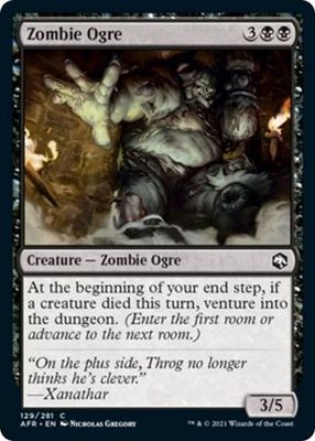 Zombie Ogre 129/281 Adventures in the Forgotten Realms Singles