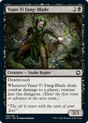 Yuan-Ti Fang-Blade 128/281 - Adventures in the Forgotten Realms Singles (Español)