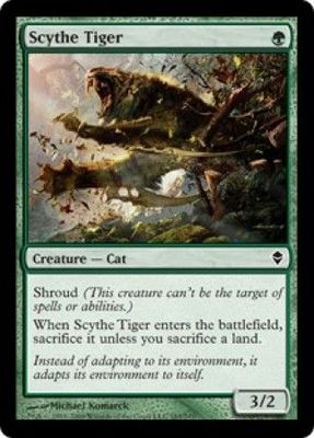 Scythe Tiger Zendikar Singles