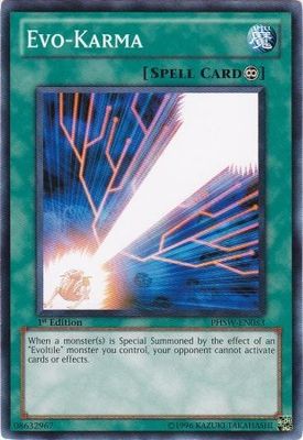 Evo-Karma - PHSW-EN053 - Common 1st Edition Photon Shockwave 1st Edition Singles