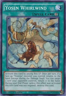 Yosen Whirlwind - CROS-EN058 - Common 1st Edition Crossed Souls 1st Edition Singles (espanol)