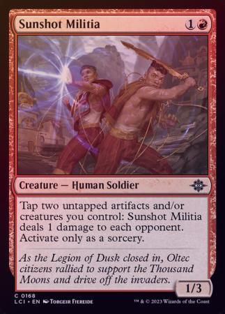 Sunshot Militia 0168 - Foil The Lost Caverns of Ixalan Foil Singles