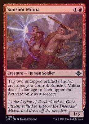 Sunshot Militia 0168 - Foil The Lost Caverns of Ixalan Foil Singles