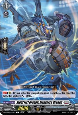 Stout Fist Dragon, Elanverse Dragon - D-BT12: Evenfall Onslaught (D-BT12) D-BT12: Evenfall Onslaught