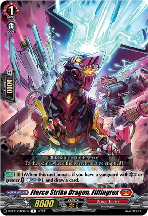 Fierce Strike Dragon, Fillingrex - D-BT12: Evenfall Onslaught (D-BT12) D-BT12: Evenfall Onslaught