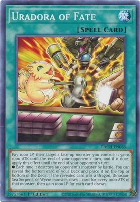 Uradora of Fate - BACH-EN065 - Common 1st Edition Battle of Chaos 1st Edition Singles