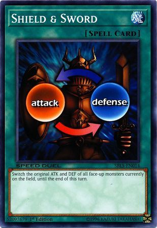 Shield &amp; Sword - SBLS-EN014 - Common 1st Edition Speed Duel: Arena of Lost Souls Singles