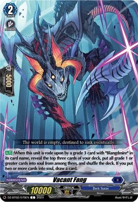 Vacant Fang - DZ-BT02: Illusionless Strife (DZ-BT02) DZ-BT02: Illusionless Strife