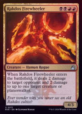 Rakdos Firewheeler 0213 - Foil Ravnica Remastered Foil Singles