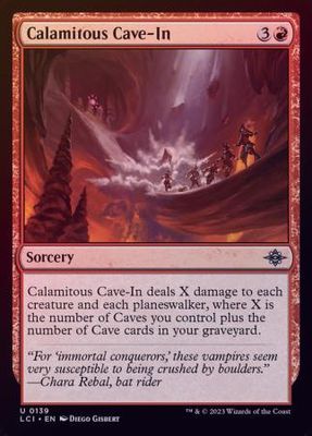 Calamitous Cave-In 0139 - Foil The Lost Caverns of Ixalan Foil Singles