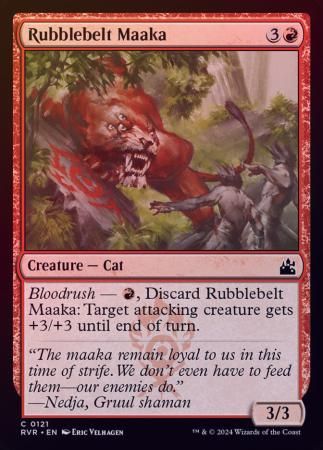 Rubblebelt Maaka 0121 - Foil Ravnica Remastered Foil Singles