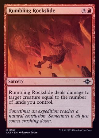Rumbling Rockslide 0163 - Foil The Lost Caverns of Ixalan Foil Singles