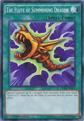 The Flute of Summoning Dragon - SDKS-EN023 - Common 1st Edition Seto Kaiba 1st Edition Singles