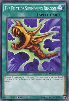 The Flute of Summoning Dragon - DPBC-EN018 - Common 1st Edition Duelist Pack: Battle City Singles