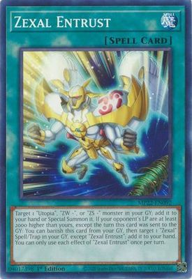 Zexal Entrust - MP22-EN092 - Common 1st Edition 2022 Mega-Tin: Pharaoh&#39;s Gods 1st Edition Singles (espanol)