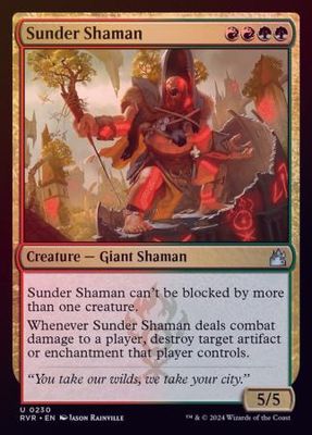 Sunder Shaman 0230 - Foil Ravnica Remastered Foil Singles
