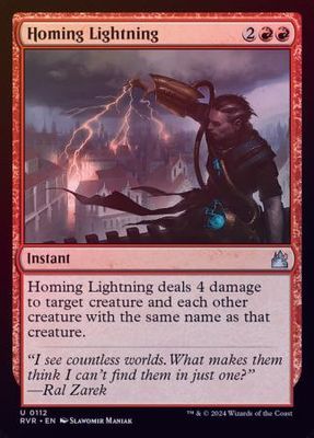 Homing Lightning 0112 - Foil Ravnica Remastered Foil Singles