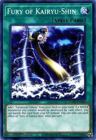 Fury of Kairyu-Shin - ROTD-EN064 - Common 1st Edition Rise of the Duelist [ROTD] 1st Edition Singles (espanol)