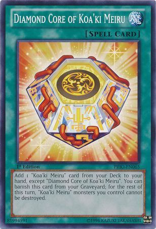 Diamond Core of Koa&#39;ki Meiru - PRIO-EN065 - Common 1st Edition Primal Origin 1st Edition Singles (espanol)