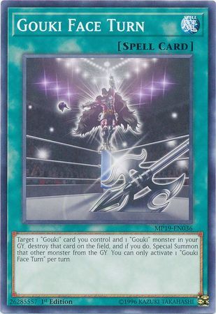 Gouki Face Turn - MP19-EN036 - Common 1st Edition Yu-Gi-Oh! 2019 Mega-Tins: Gold Sarcophagus Tin Mega Pack Singles (espanol)