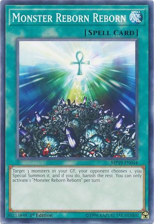 Monster Reborn Reborn - MP19-EN044 - Common 1st Edition Yu-Gi-Oh! 2019 Mega-Tins: Gold Sarcophagus Tin Mega Pack Singles
