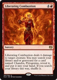 Liberating Combustion 267/264 Kaladesh Singles