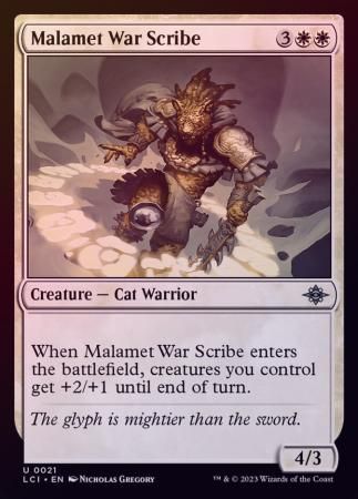 Malamet War Scribe 0021 - Foil The Lost Caverns of Ixalan Foil Singles