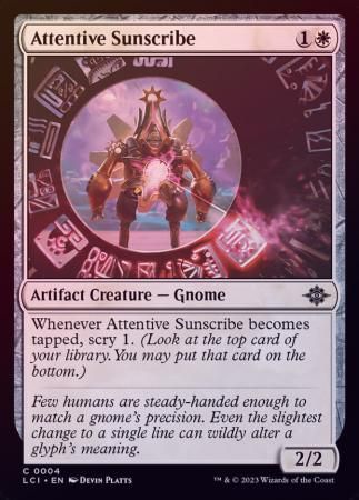 Attentive Sunscribe 0004 - Foil The Lost Caverns of Ixalan Foil Singles