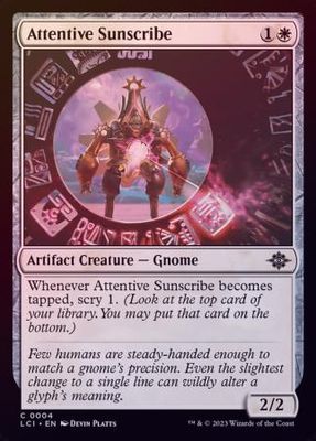 Attentive Sunscribe 0004 - Foil The Lost Caverns of Ixalan Foil Singles