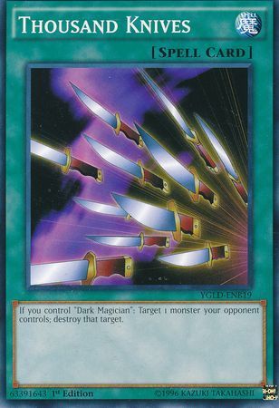 Thousand Knives - YGLD-ENB19 - Common 1st Edition Yugi&#39;s Battle City Deck 1st Edition (YGLD-ENB)