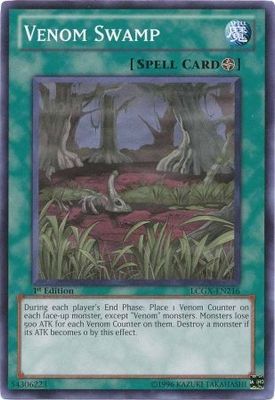 Venom Swamp - LCGX-EN216 - Common 1st Edition Legendary Collection 2 1st Edition Singles