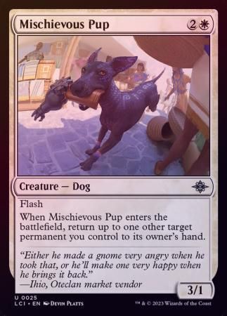 Mischievous Pup 0025 - Foil The Lost Caverns of Ixalan Foil Singles