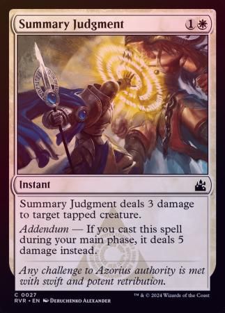 Summary Judgment 0027 - Foil Ravnica Remastered Foil Singles
