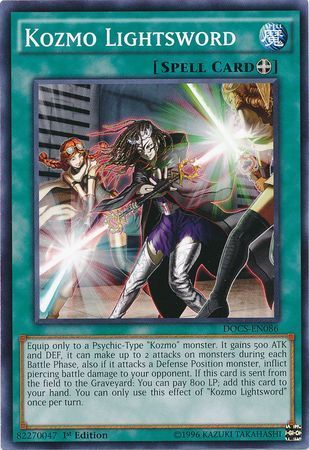 Kozmo Lightsword - DOCS-EN086 - Common 1st Edition Dimension of Chaos 1st Edition Singles (espanol)