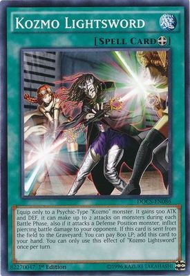 Kozmo Lightsword - DOCS-EN086 - Common 1st Edition Dimension of Chaos 1st Edition Singles