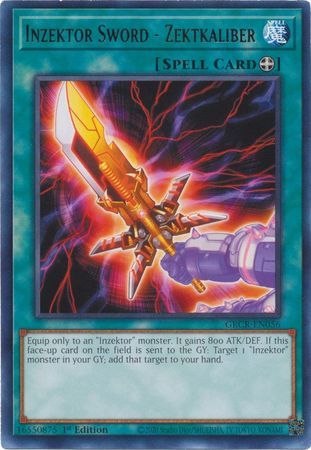 Inzektor Sword - Zektkaliber - GRCR-EN056 - Rare 1st Edition The Grand Creators 1st Edition Singles