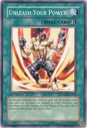 Unleash Your Power! - SDWS-EN031 - Common 1st Edition Structure Deck: Warriors&#39; Strike 1st Edition Singles (espanol)