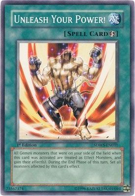Unleash Your Power! - SDWS-EN031 - Common 1st Edition Structure Deck: Warriors&#39; Strike 1st Edition Singles (espanol)