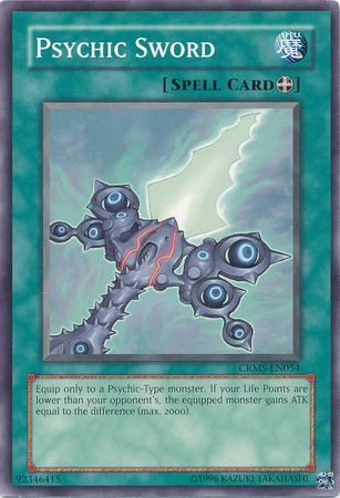 Psychic Sword - CRMS-EN054 - Common Unlimited Crimson Crisis [CRMS] Unlimited Singles