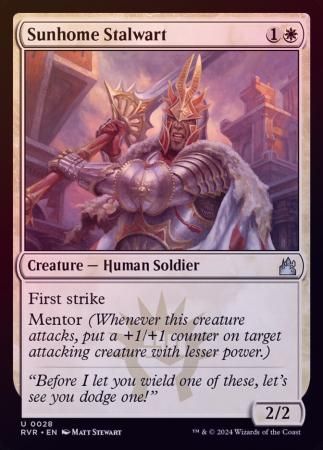 Sunhome Stalwart 0028 - Foil Ravnica Remastered Foil Singles