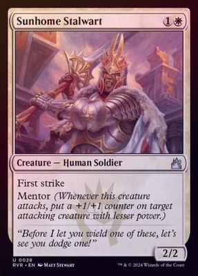 Sunhome Stalwart 0028 - Foil Ravnica Remastered Foil Singles