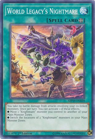World Legacy&#39;s Nightmare - MP19-EN039 - Common 1st Edition Yu-Gi-Oh! 2019 Mega-Tins: Gold Sarcophagus Tin Mega Pack Singles (espanol)